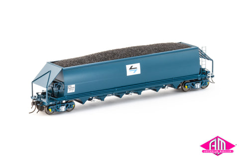 CHS Coal Hopper, PTC Blue with Black/Blue L7 - 4 Car Pack NCH-80