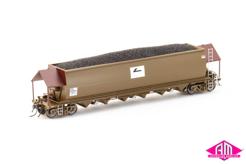 NHVF Coal Hopper, Wagon Grime with SRA Red ends and Faded L7 - 4 Car Pack NCH-84
