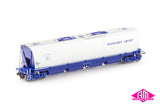 MGFH Flour Hopper, Manildra Group Blue/Silver - 4 Car Pack NFH-1 (HO Scale)