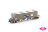 NGHF Grain Hopper with Ground Operated Lids, Pacific National Wagon Grime with PN/Varley Logos & GOL - Single Car (NGH-64) HO Scale