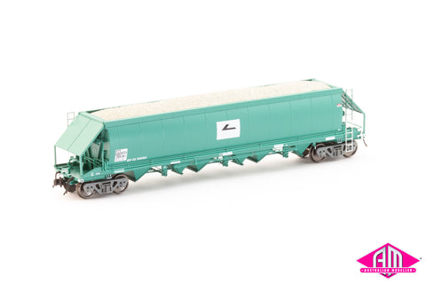 NPZH Limestone Hopper, FreightCorp Faded PTC Blue #1 with Faded L7 - 4 Car Pack (NLH-1)