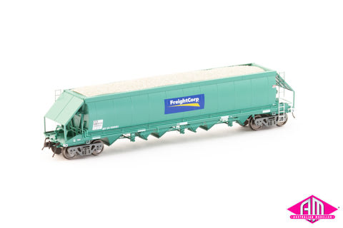 NPZH Limestone Hopper, FreightCorp Faded PTC Blue #1 with FreightCorp Logos - 4 Car Pack (NLH-3)