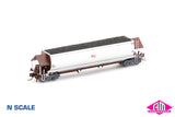 NHJF Coal Hopper, SRA Red/Silver, Candy L7 NHJF-43100-Y (NNCH-15) N Scale