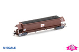 NHKF Coal Hopper, SRA Red, Candy L7 NHKF-43214-W (NNCH-18) N Scale