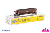 NHKF Coal Hopper, Pacific National SRA Red NHKF-43359-Y (NNCH-21) N Scale