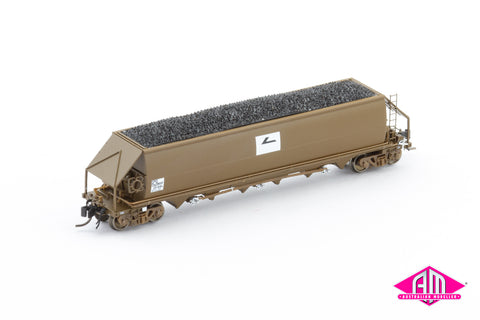 NHVF Coal Hopper, Public Transport Commission Wagon Grime with Faded L7 - Single Wagon NNCH-25 (N Scale)
