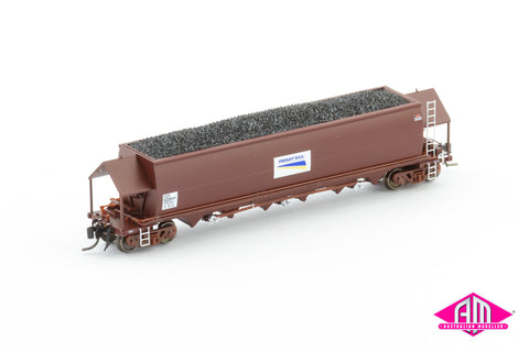 NHVF Coal Hopper, Freight Rail SRA Red with FR Logos - Single Wagon NNCH-29 (N Scale)