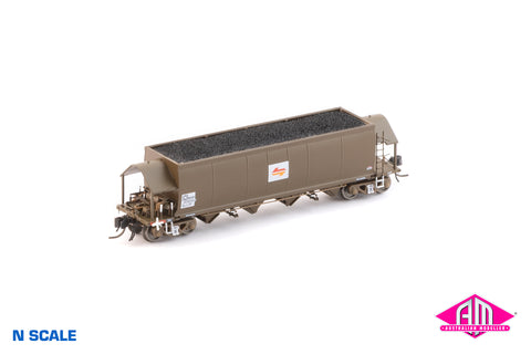 NHHF Coal Hopper - Freight Rail, Wagon Grime with Candy L7 - Single Wagon NNCH-50 (N Scale)