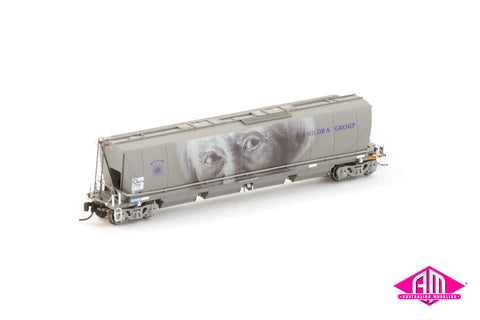 MGFH Flour Hopper, Manildra Group Wagon Grime "Norma Lynette Woodhart" - Single Car NNFH-11 (N Scale)