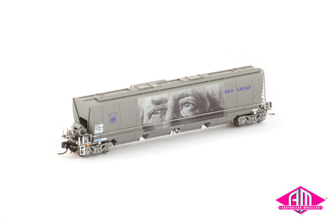 MGFH Flour Hopper, Manildra Group Wagon Grime "John 'Bushy' Miller" - Single Car NNFH-9 (N Scale)
