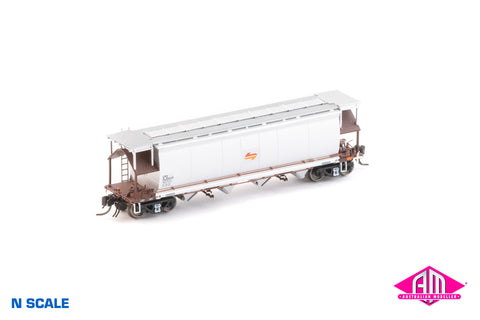 NGHF Grain Hopper - PTC, Red/Silver with Candy L7 - Single Wagon NNGH-24 (N Scale)