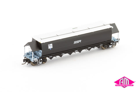 BGVF Grain Hopper, SSR Black With SSR Logos - Single Wagon NNGH-3 (N Scale)