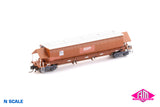 BGKF Grain Hopper - SSR, Faded SRA Red with DCA Bogies, SSR Logo & Graffiti BGKF-1114-P (NNGH-49) N Scale Single Wagon