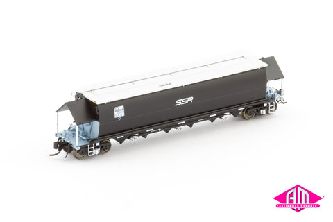 BGVF Grain Hopper, SSR Black With SSR Logos - Single Wagon NNGH-4 (N Scale)