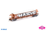 BGKF Grain Hopper - SSR, Faded SRA Red with DCA Bogies, SSR Logo & Graffiti BGKF-1182-H (NNGH-53) N Scale Single Wagon