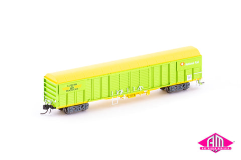 RLUY Louvred Van, Sadliers/National Rail Green/Yellow - Single Car NNLV-10 (N Scale)