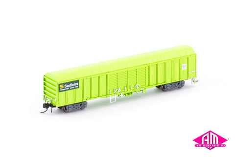 RLSY Louvred Van, Sadliers Transport Green - Single Car NNLV-14 (N Scale)