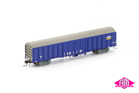RLSY Louvred Van, Pacific National Blue/Wagon Grime - Single Car NNLV-19 (N Scale)