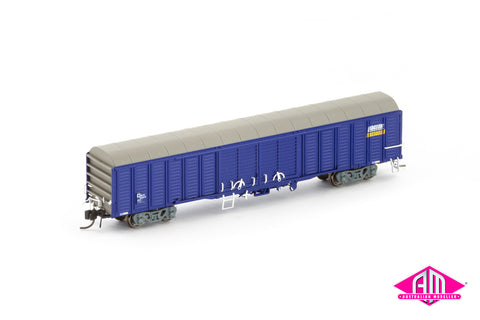 RLSY Louvred Van, Pacific National Blue/Wagon Grime - Single Car NNLV-20 (N Scale)