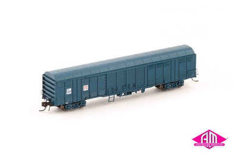 KLV Louvred Van, Public Transport Commission PTC Blue with R Logo - Single Car NNLV-22 (N Scale)