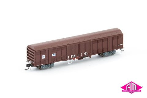NLKY Louvred Van, State Rail Authority SRA Red with Blue L7 - Single Car NNLV-28 (N Scale)