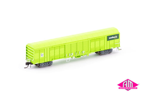 RLSY Louvred Van, Sadliers Logistics Green - Single Car NNLV-35 (N Scale)