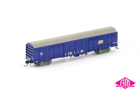RLSY Louvred Van, Pacific National Blue/Wagon Grime - Single Car NNLV-37 (N Scale)