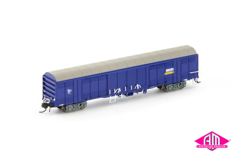 RLSY Louvred Van, Pacific National Blue/Wagon Grime - Single Car NNLV-38 (N Scale)