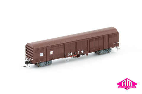 NLKY Louvred Van, State Rail Authority SRA Red, R Logo - Single Car NNLV-39 (N Scale)