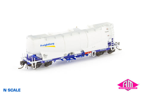 NPHH Cement Hopper, FreightCorp White/Blue with FC Logo - Single Wagon NNPH-3 (N Scale)