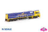 NR Class locomotive NR25 Indian Pacific® (MK3) - Blue & Yellow (NNR-18) N-Scale