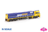 NR Class locomotive NR73 Pacific National (No stars) - Blue & Yellow (NNR-22) N-Scale