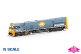 NR Class locomotive NR30 National Rail Grey Livery - All Grey (NNR-3) N-Scale