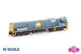 NR Class locomotive NR30 National Rail Grey Livery - All Grey (NNR-3) N-Scale