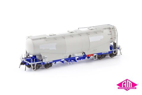 NPHH Cement Hopper, Pacific National Wagon Grime/Blue with Patch Job & Ground Operated Lids, 4 car pack NPH-5 (HO Scale)