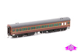 RUB Passenger Set Indian Red with 2 Yellow Bands, Set 141 (Mid 1950s - Mid 1960s) 6 Car Set NPS-23