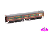 RUB Passenger Set Indian Red with 2 Yellow Bands, (Mid 1950s - Mid 1960s) 2 Car add on Set NPS-24