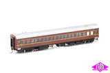 RUB Passenger Set Indian Red with 2 Yellow Bands, (1970 - Mid 1980s) 2 Car Add On Set NPS-28