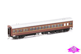 RUB Passenger Set Indian Red with 2 Yellow Bands, (1970 - Mid 1980s) 2 Car Add On Set NPS-30