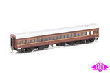 RUB Passenger Set Indian Red with 2 Yellow Bands, (1970 - Mid 1980s) 2 Car Add On Set NPS-30