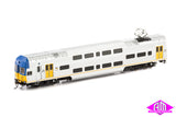 V Set CityRail Intercity, Blue/Yellow Nose with Blue/Yellow L7 & Yellow Doors - 4 Car Set (NPS-48) HO Scale