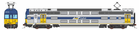 V Set CityRail Intercity, Blue/Yellow Nose with Blue Side Stripe & Yellow Doors - 4 Car Set (NPS-67) HO Scale