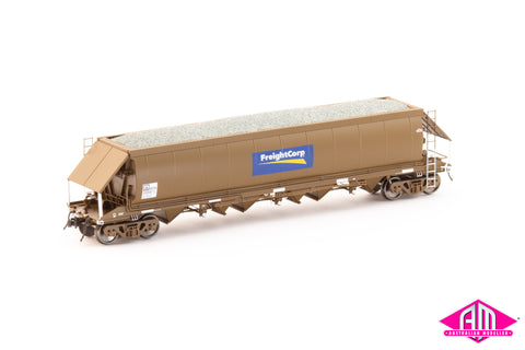 NPZH Gravel Hopper, FreightCorp Wagon Grime with FreightCorp Logos - 4 Car Pack (NQH-3)