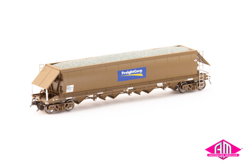 NPZH Gravel Hopper, FreightCorp Wagon Grime with FreightCorp Logos - 4 Car Pack (NQH-4)