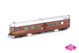 DEB Set Railcar, NSWGR Indian Red With White L7 - 4 Car Set (NRC-3) HO Scale
