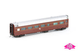 DEB Set Railcar, NSWGR Indian Red With White L7 - 4 Car Set (NRC-3) HO Scale