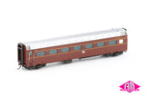 DEB Set Railcar, NSWGR Indian Red With White L7 - 4 Car Set (NRC-3) HO Scale