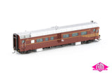 DEB Set Railcar, NSWGR Indian Red With White L7 - 4 Car Set (NRC-3) HO Scale