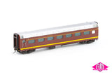 DEB Set Railcar, NSWGR Reverse With White L7 & Waratah - 4 Car Set (NRC-5) HO Scale