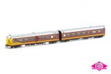 DEB Set Railcar, NSWGR Reverse With White L7 & Waratah - 4 Car Set (NRC-5) HO Scale